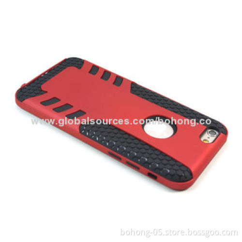 Inner TPU + Outer Pattern Painting PC Cases for iPhone 6, Various Colors AvailableNew